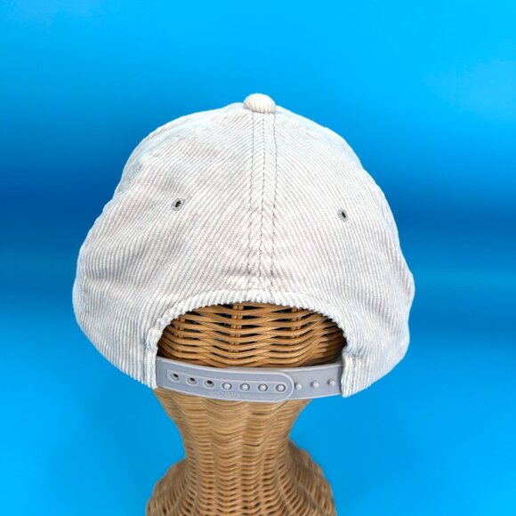 VINTAGE GRAY CORDUROY CONNEAUT LAKE FOOTBALL SNAPBACK BASEBALL TRUCKER HAT - Picture 4 of 8